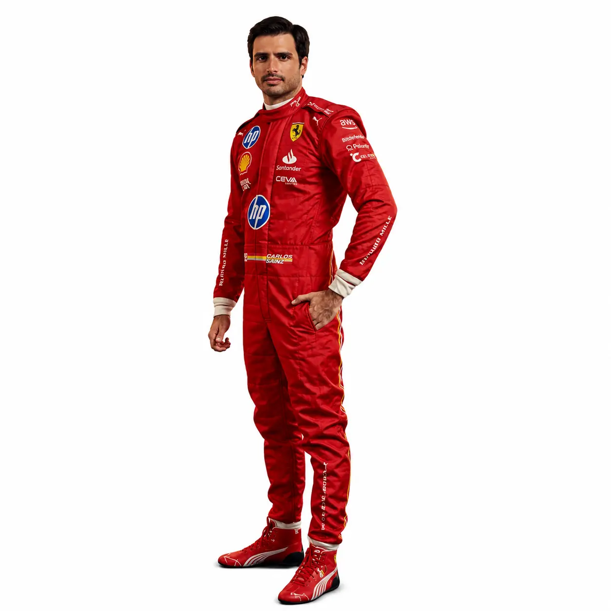 2024 Carlos Sainz Jr. Ferrari F1 Race Suit Las – Vegas GP 2024 Carlos Sainz Jr. Ferrari F1 Race Suit Las – Vegas GP
