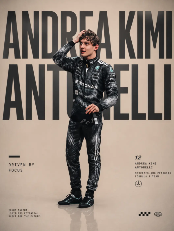 2026 Andrea Kimi Antonelli Mercedes F1 Race Suit