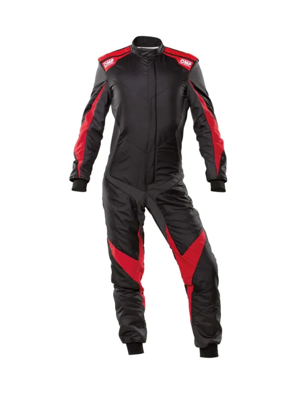 OMP Tecnica Evo Black Red Racing Suit