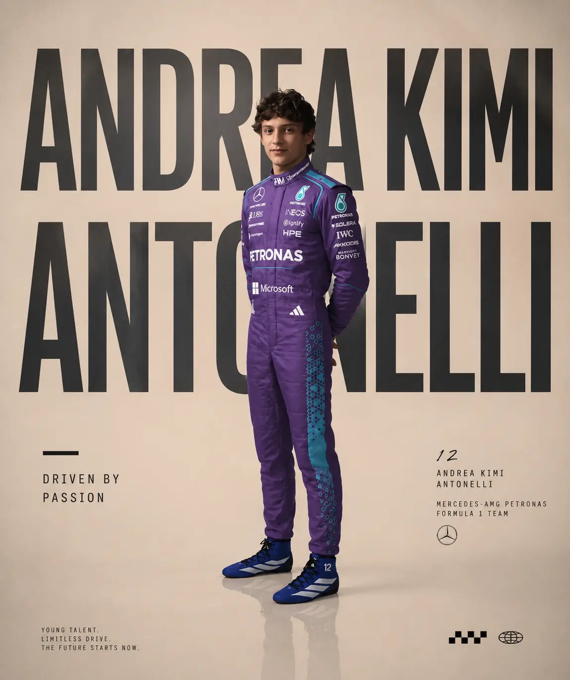 2026 Andrea Kimi Antonelli Miami GP F1 Race Suit 2026 Andrea Kimi Antonelli Miami GP F1 Race Suit