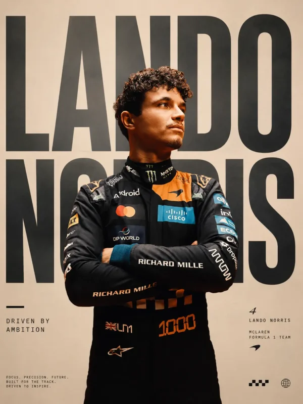 2026 Lando Norris McLaren F1 Race Suit Monaco GP