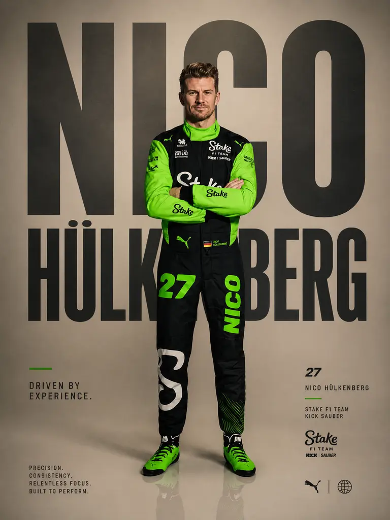 2025 Nico Hülkenberg Stake F1 Race Suits 2025 Nico Hülkenberg Stake F1 Race Suits
