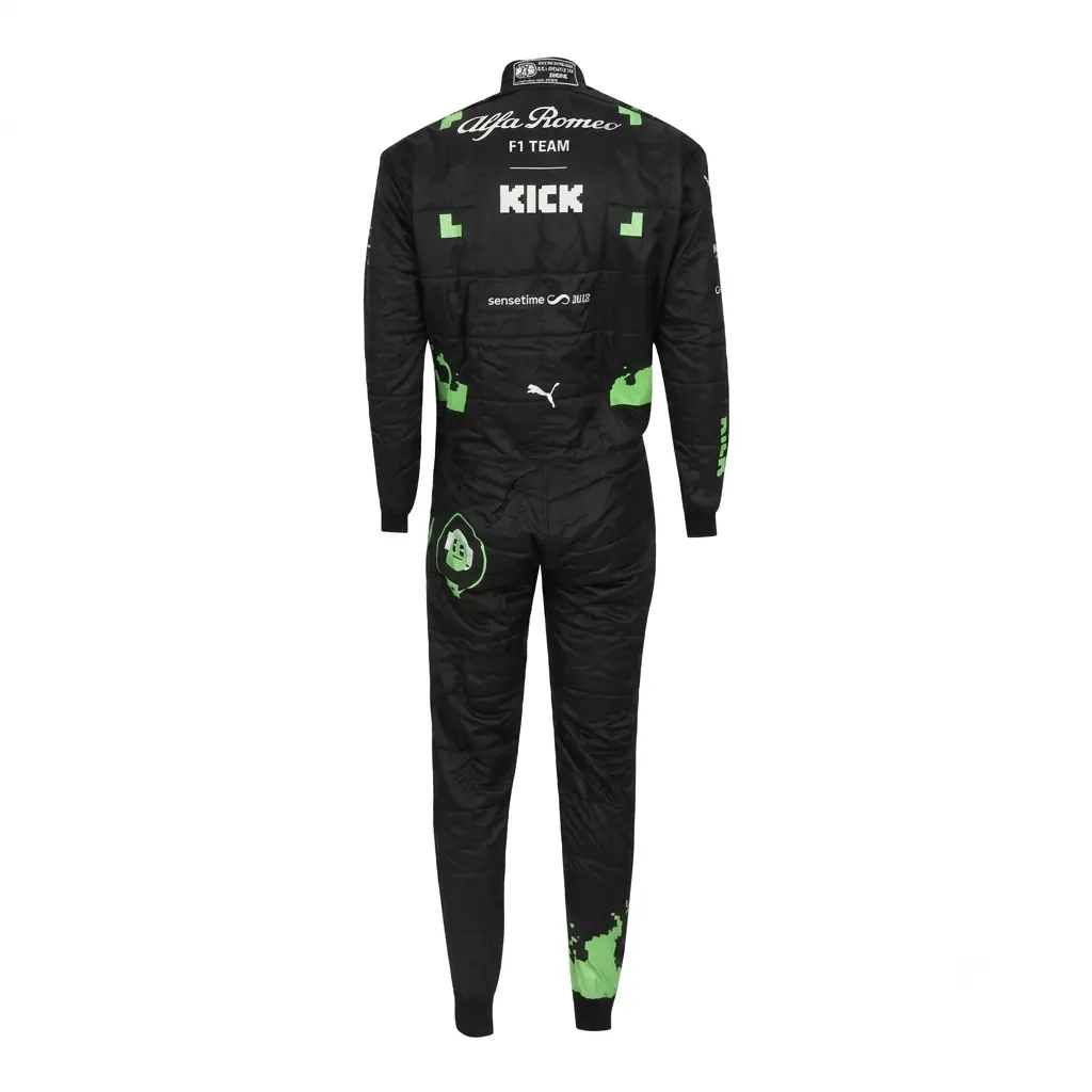 2023 Zhou Guanyu F1 Race Suits Belgian GP Alfa Romeo 2023 Zhou Guanyu F1 Race Suits Belgian GP Alfa Romeo