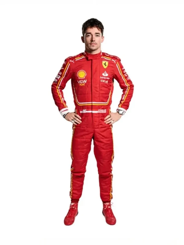 2024 Charles Leclerc Ferrari F1 Race Suit Replica
