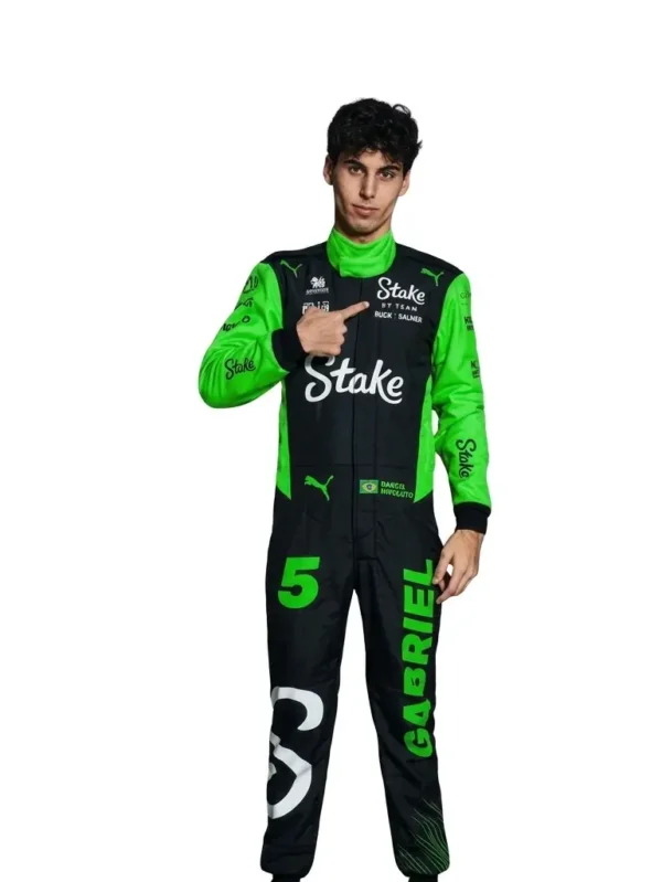 2025 Gabriel Bortoleto Stake F1 Race Suits