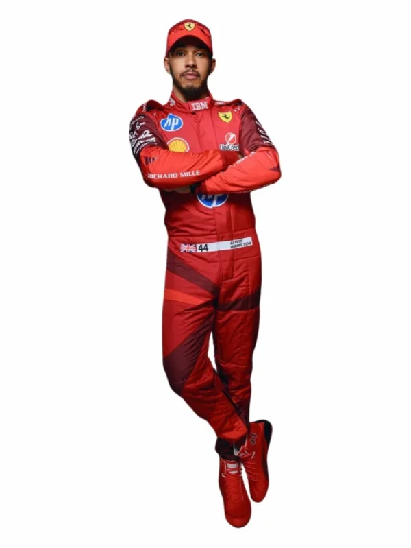 2025 Lewis Hamilton Las Vegas GP Ferrari F1 Race Suit Replica