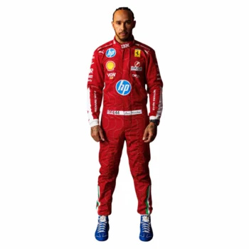 2025 Lewis Hamilton Monza GP Ferrari F1 Race Suit