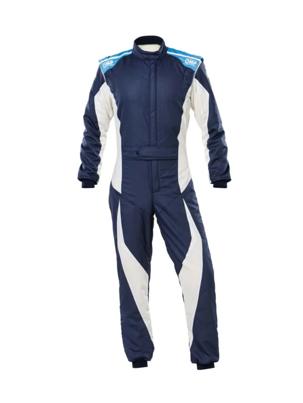 OMP Tecnica Evo Navy Blue White Race Suit