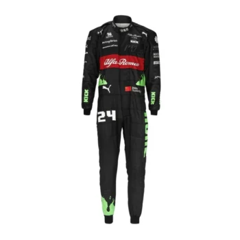 2023 Zhou Guanyu F1 Race Suit Belgian GP Alfa Romeo