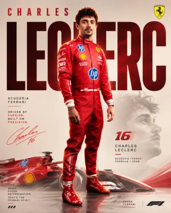 2024 Charles Leclerc F1 Race Suit Replica Las Vegas GP Ferrari