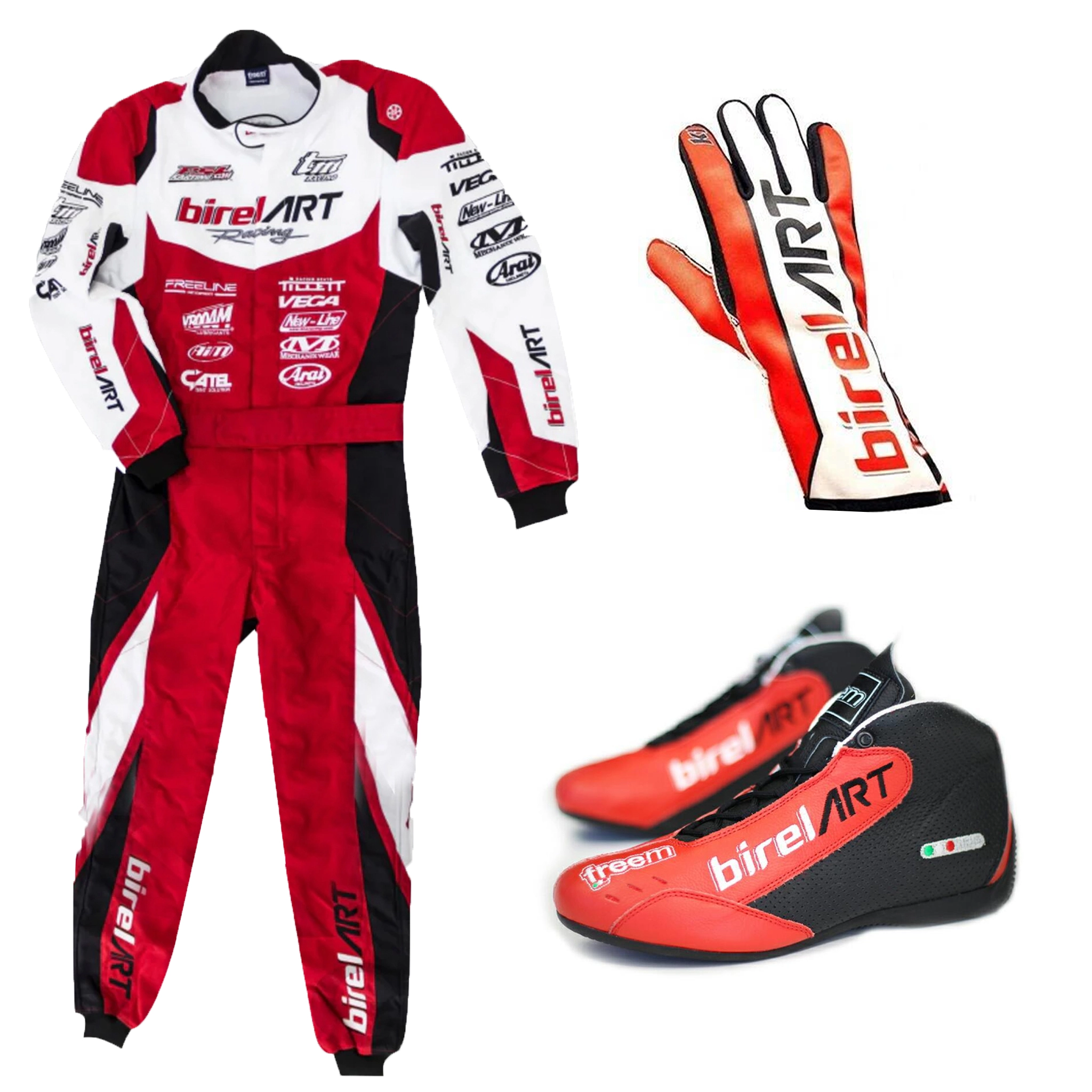 2021 Birel ART Go-Kart Race Suit, Shoes & Gloves 2021 Birel ART Go-Kart Race Suit, Shoes & Gloves