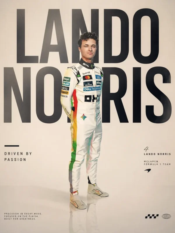 2026 Lando Norris McLaren Gemini F1 Race Suit