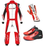 2018 Birel ART Kart Race Suit, Shoes & Gloves