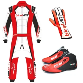 2018 Birel ART Kart Race Suit, Shoes & Gloves