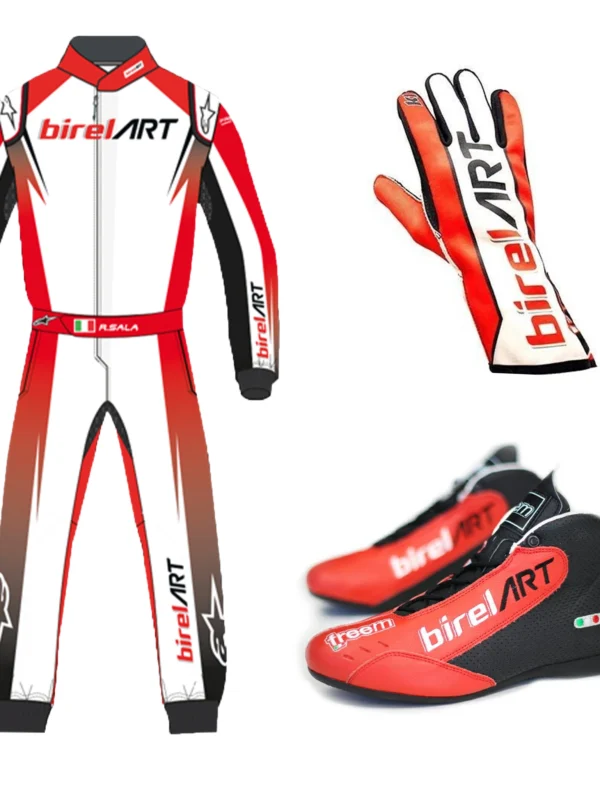 Birel Racing Kart Suit, Shoes & Gloves