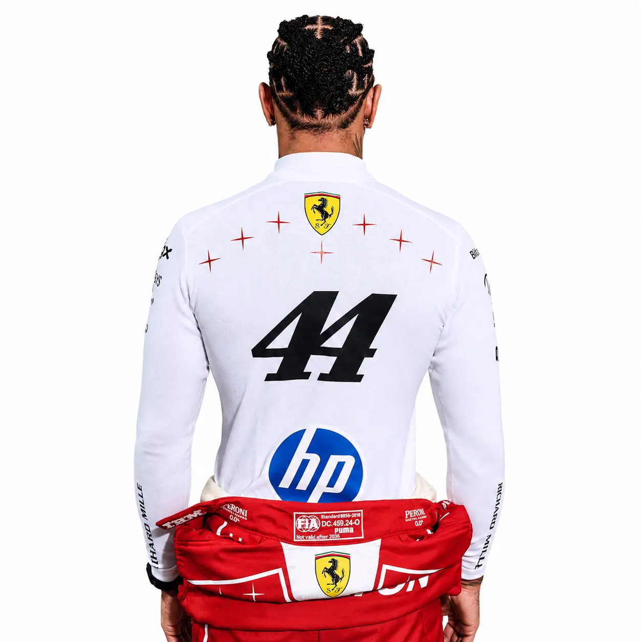 2026 Hamilton Monza Ferrari F1 Race Suit - Seven Star