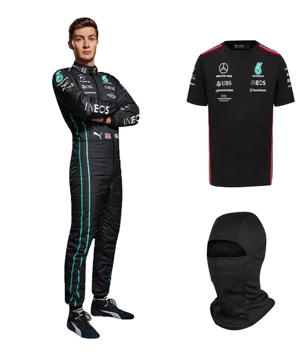 2022 George Russell Mercedes F1 Race Suit Set