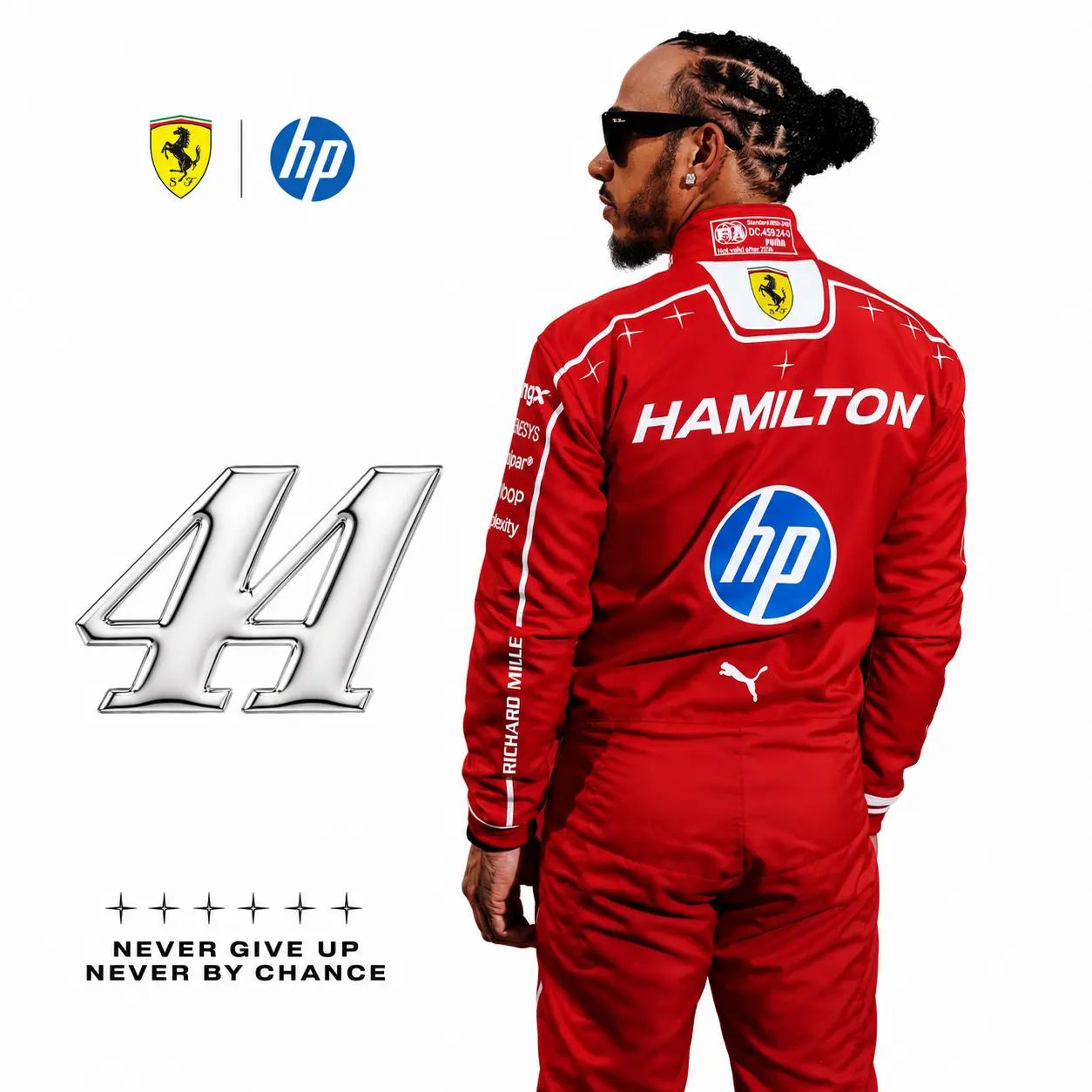 2026 Hamilton Monza Ferrari F1 Race Suit - Seven Star