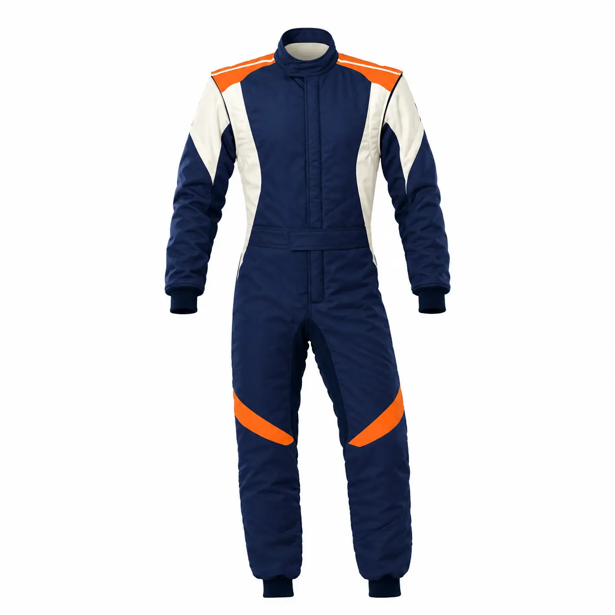 Custom Kart Race Suit Navy Blue And White