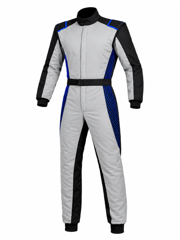 Custom Kart Race Suit Off White and Black