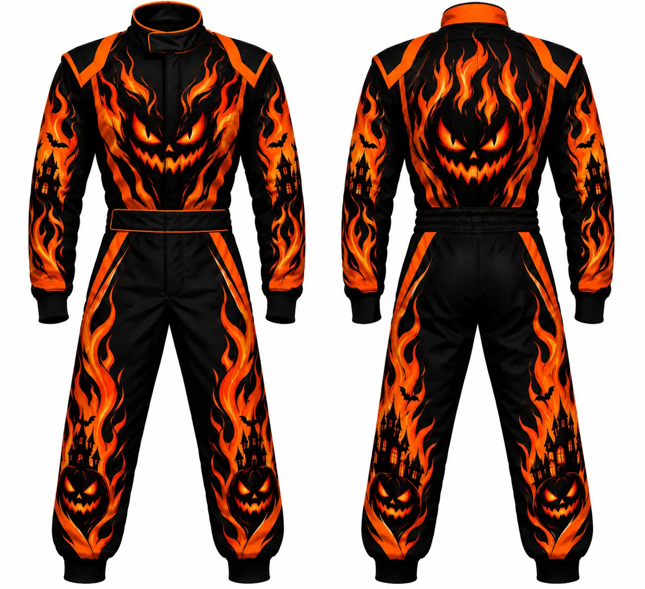 Halloween Flames Custom Race Suit 2026